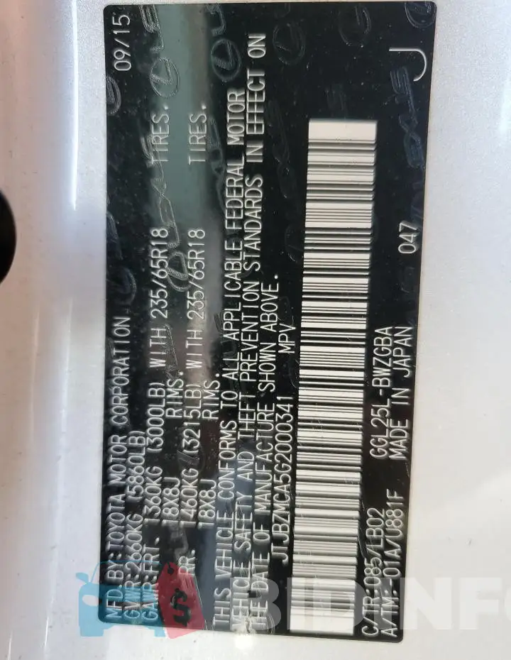 JTJBZMCA5G2000341 Photo# 13