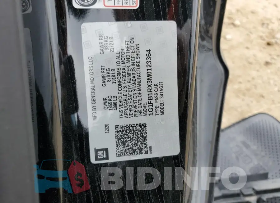 1G1FB1RX3M0123364 Photo# 12