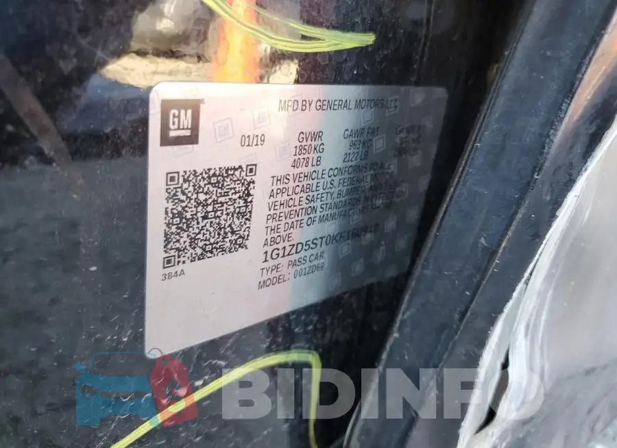 1G1ZD5ST0KF160940 Photo# 12