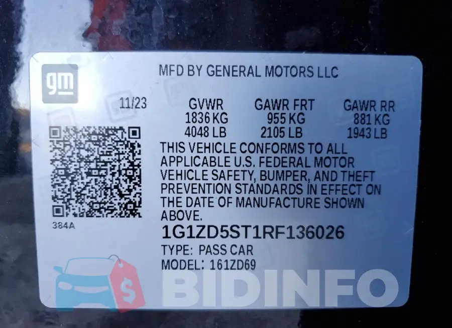 1G1ZD5ST1RF136026 Photo# 13