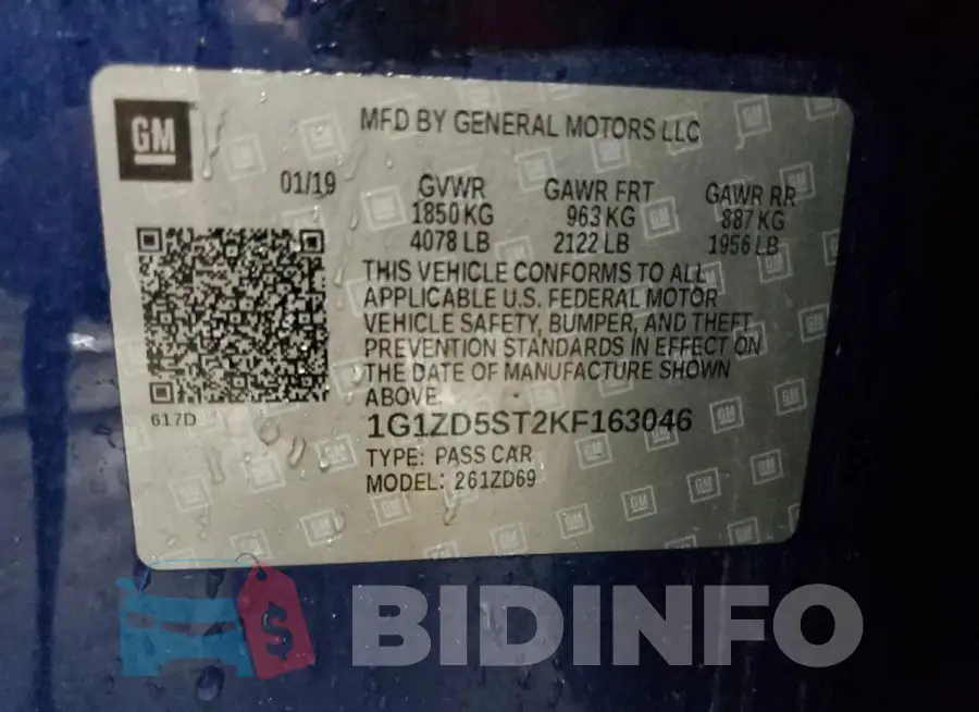 1G1ZD5ST2KF163046 Photo# 12