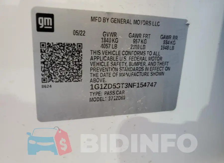 1G1ZD5ST3NF154747 Photo# 13