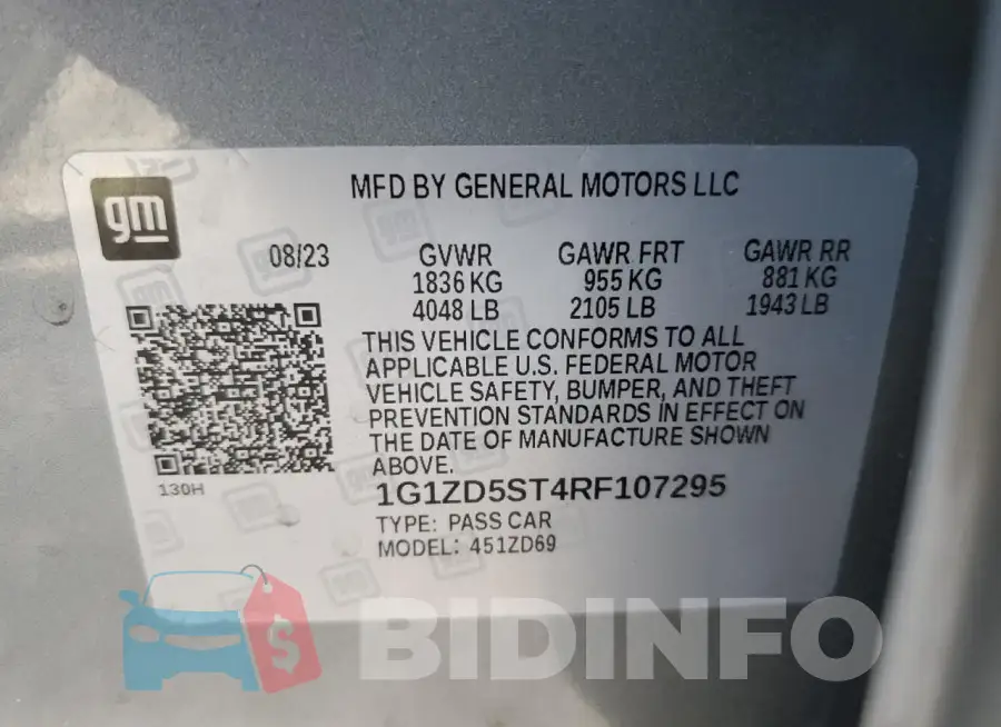 1G1ZD5ST4RF107295 Photo# 12