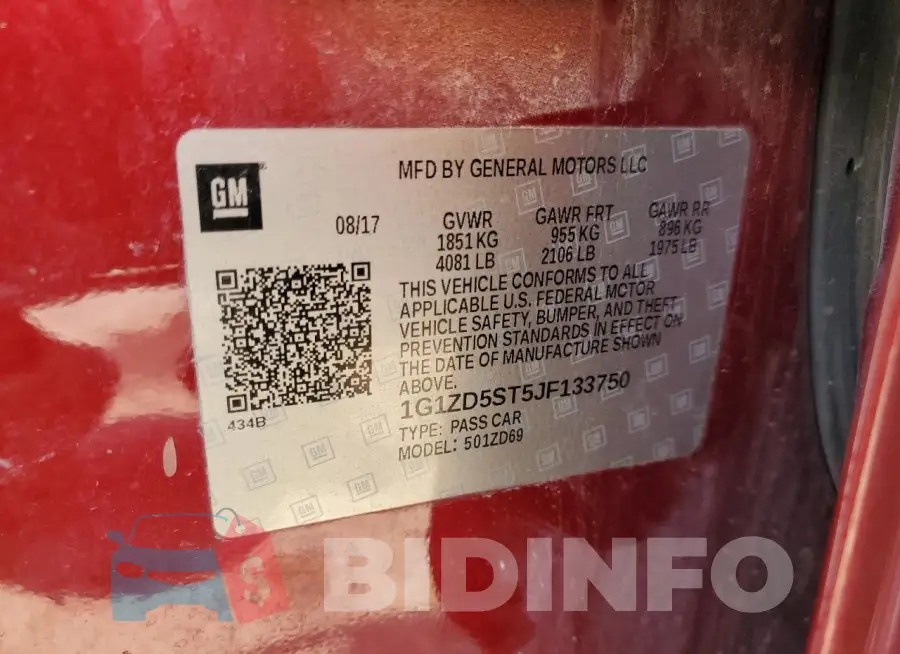 1G1ZD5ST5JF133750 Photo# 13
