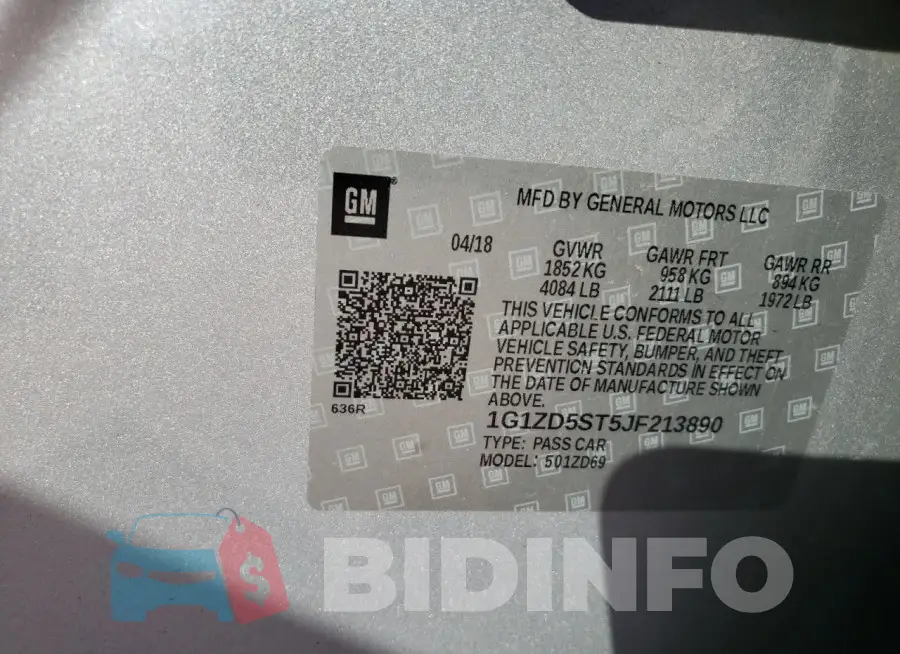 1G1ZD5ST5JF213890 Photo# 12
