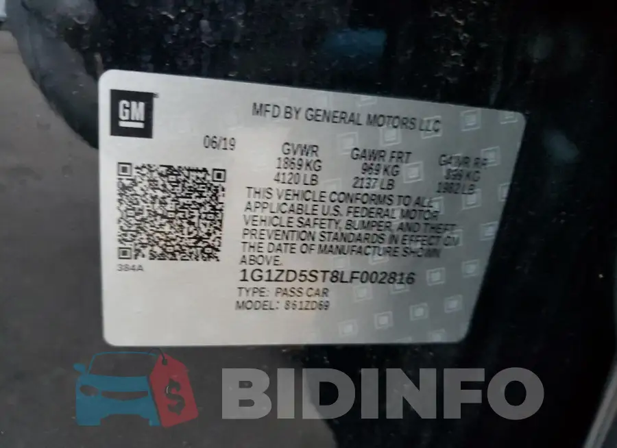 1G1ZD5ST8LF002816 Photo# 13