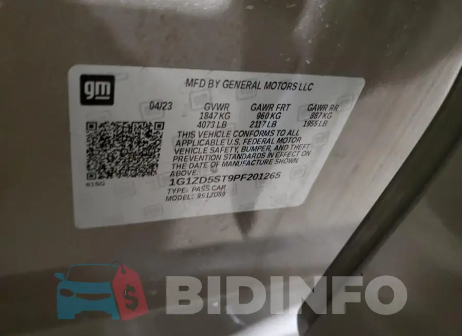 1G1ZD5ST9PF201265 Photo# 12