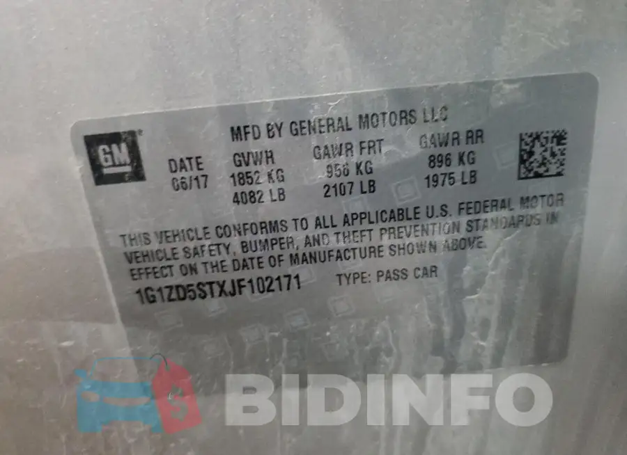 1G1ZD5STXJF102171 Photo# 12