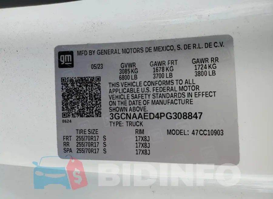 3GCNAAED4PG308847 Photo# 12
