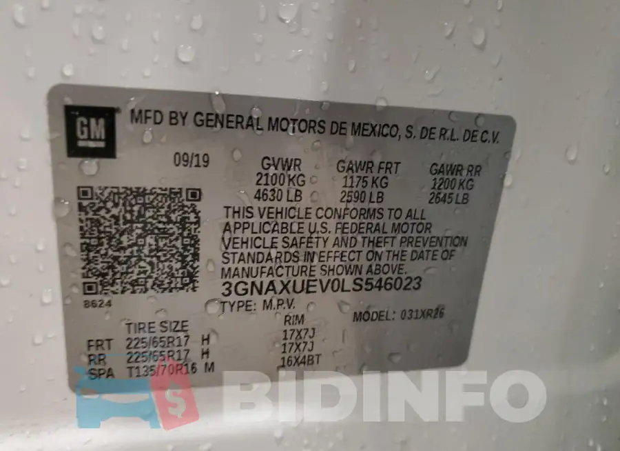 3GNAXUEV0LS546023 Photo# 12