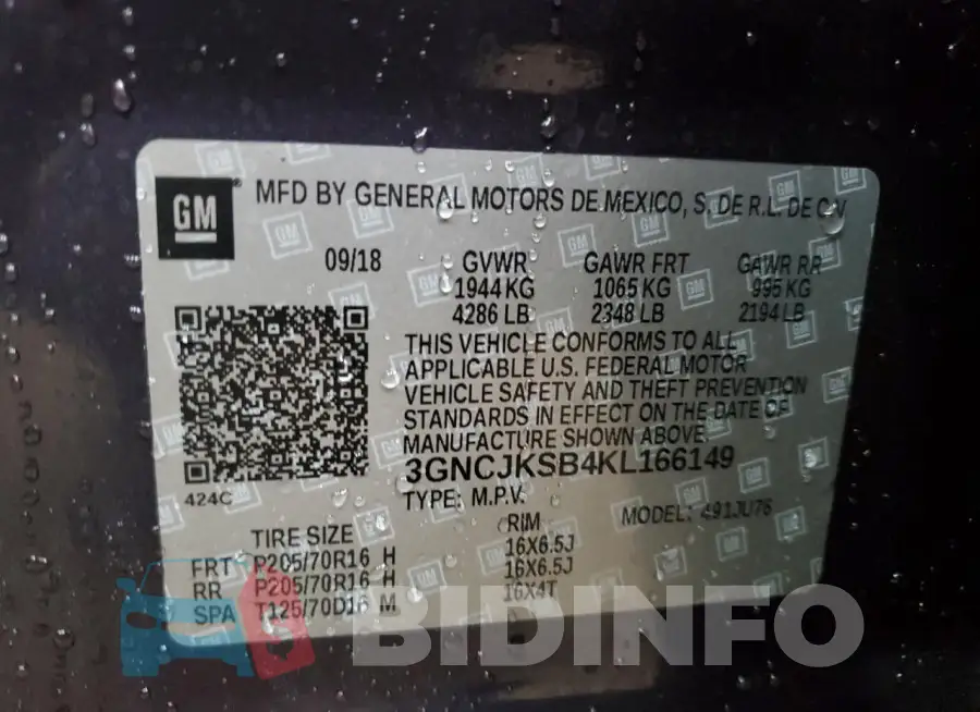 3GNCJKSB4KL166149 Photo# 14