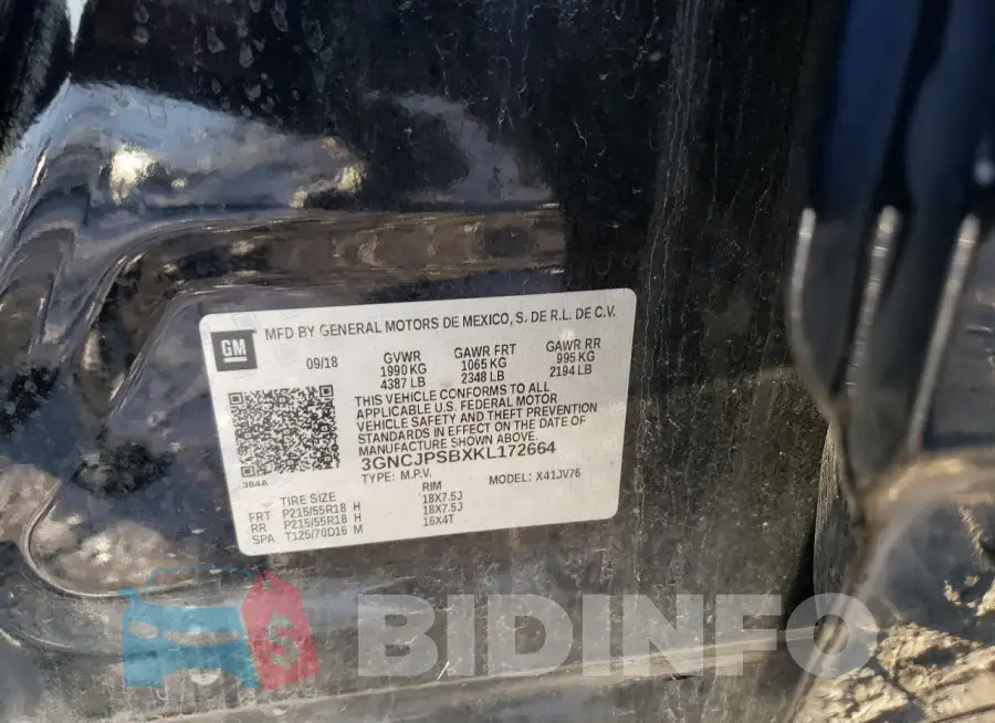 3GNCJPSBXKL172664 Photo# 12