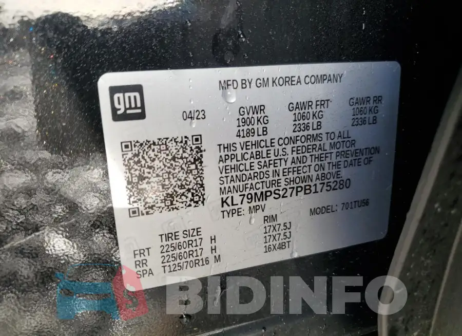 KL79MPS27PB175280 Photo# 12