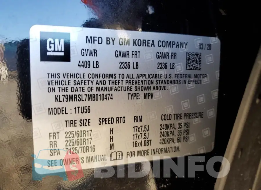 KL79MRSL7MB010474 Photo# 14