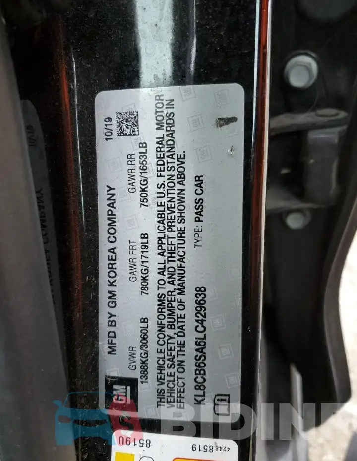 KL8CB6SA6LC429638 Photo# 12