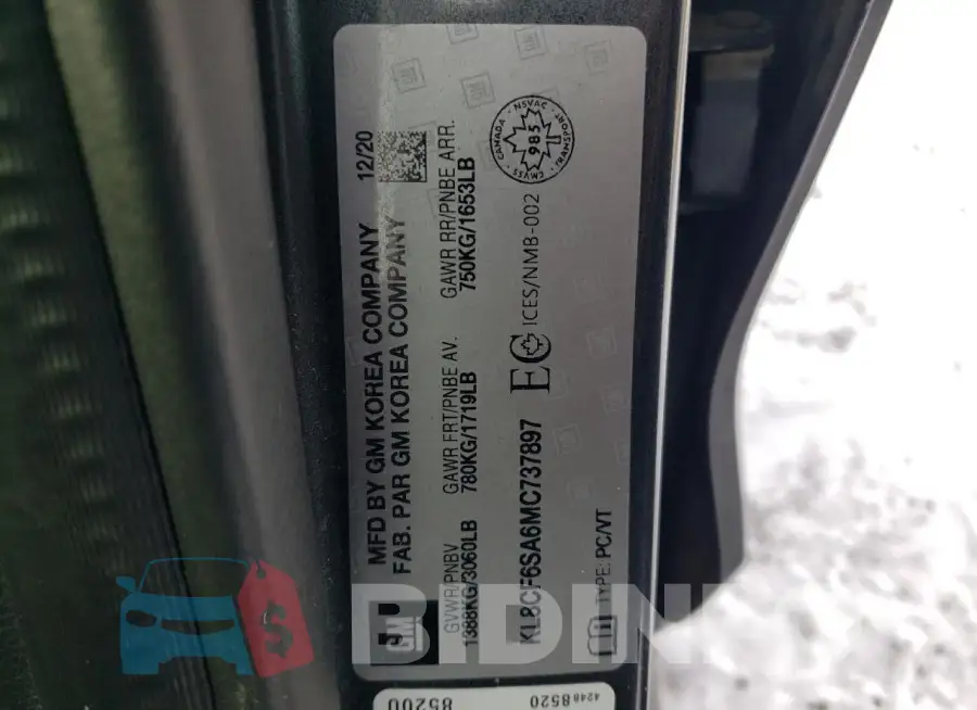 KL8CF6SA6MC737897 Photo# 12
