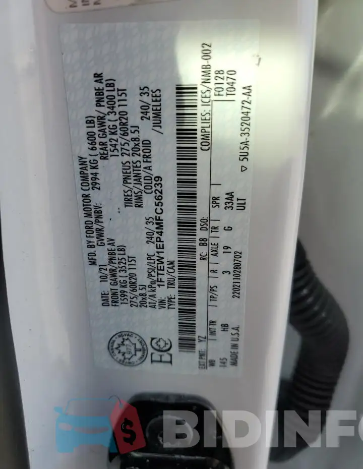1FTEW1EP4MFC56239 Photo# 12