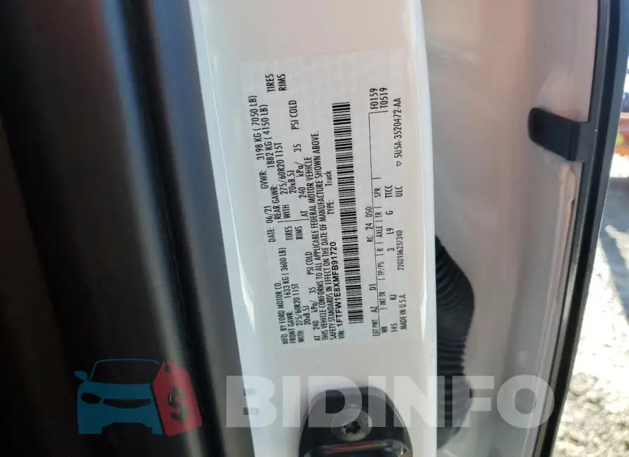 1FTFW1E8XMFB91720 Photo# 12