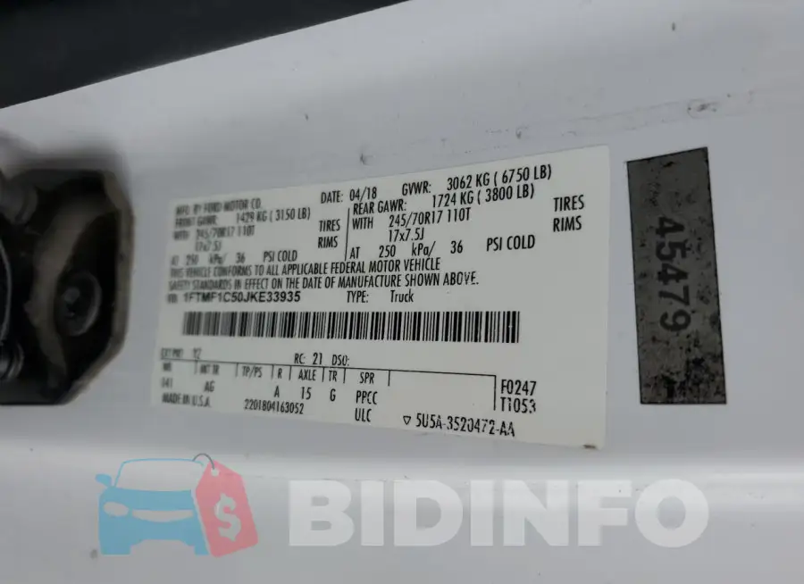 1FTMF1C50JKE33935 Photo# 12