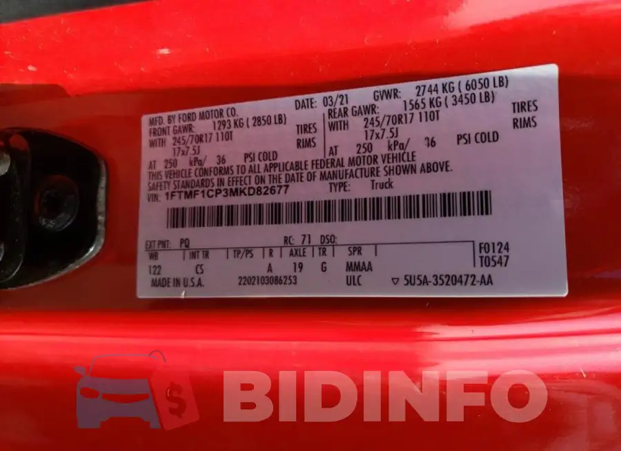 1FTMF1CP3MKD82677 Photo# 12