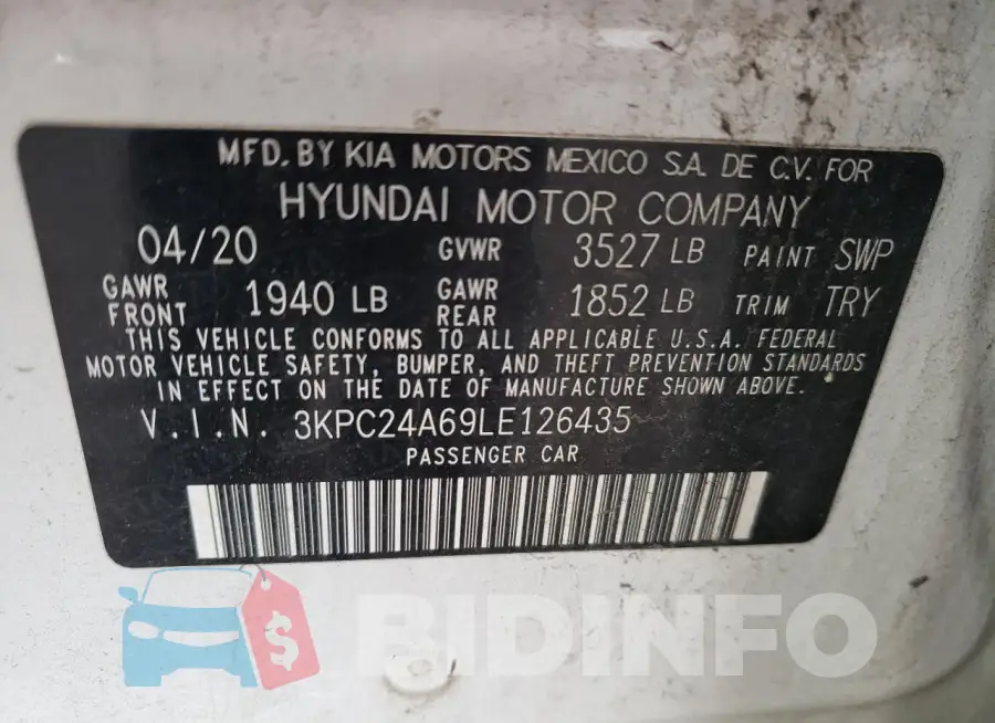 3KPC24A69LE126435 Photo# 12