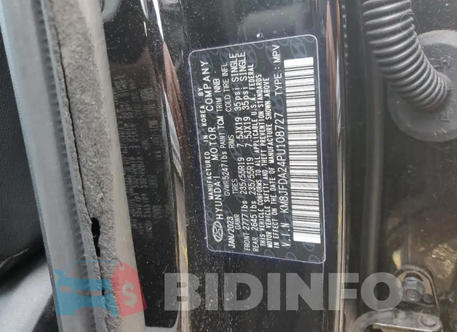 KM8JFDA24PU108727 Photo# 13