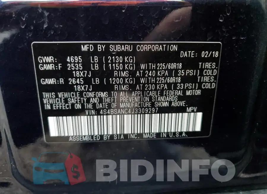 4S4BSANC4J3309297 Photo# 14