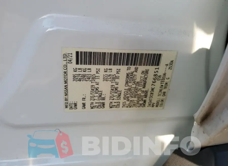 5N1AT3CB5MC766851 Photo# 13