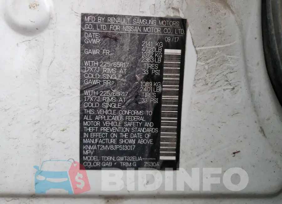 KNMAT2MV8JP513017 Photo# 13