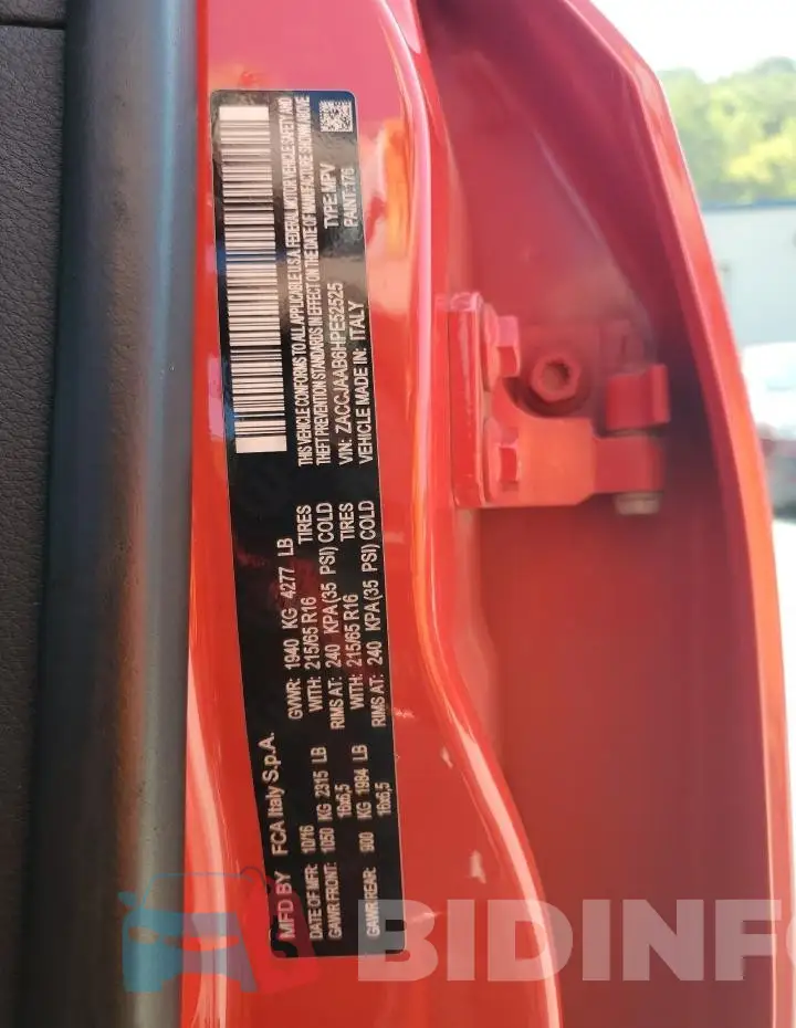 ZACCJAAB6HPE52525 Photo# 13