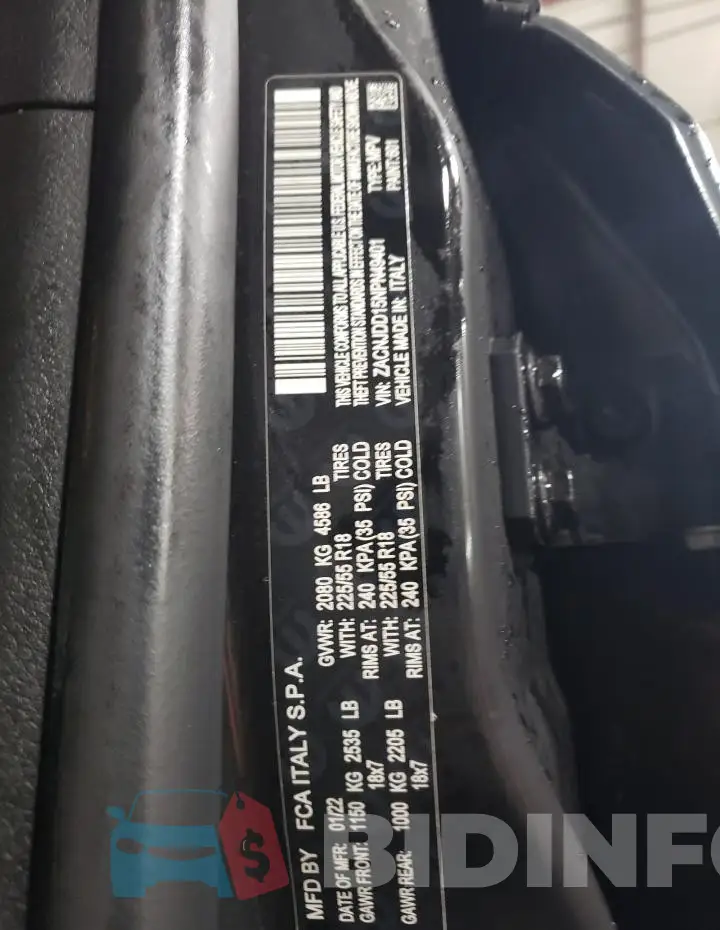ZACNJDD15NPN49401 Photo# 13