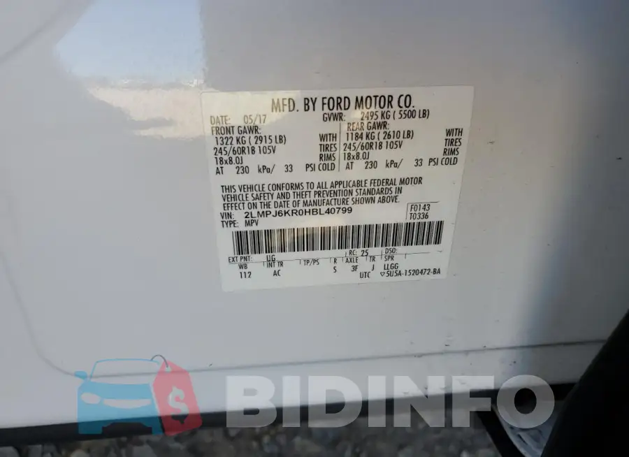 2LMPJ6KR0HBL40799 Photo# 14