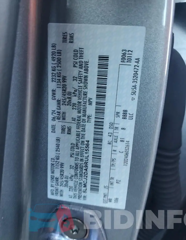 5LMCJ2DA9RUL15564 Photo# 13