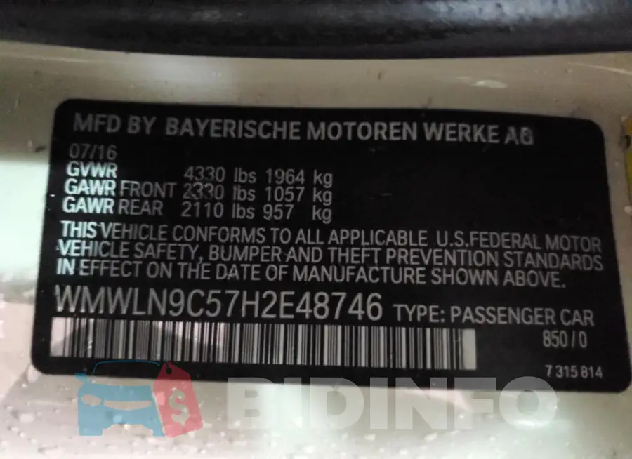 WMWLN9C57H2E48746 Photo# 12