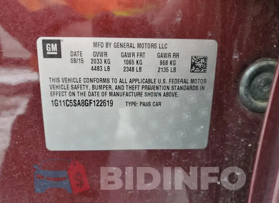 1G11C5SA8GF122619 Photo# 12