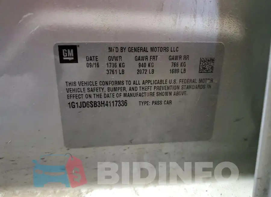 1G1JD6SB3H4117336 Photo# 12