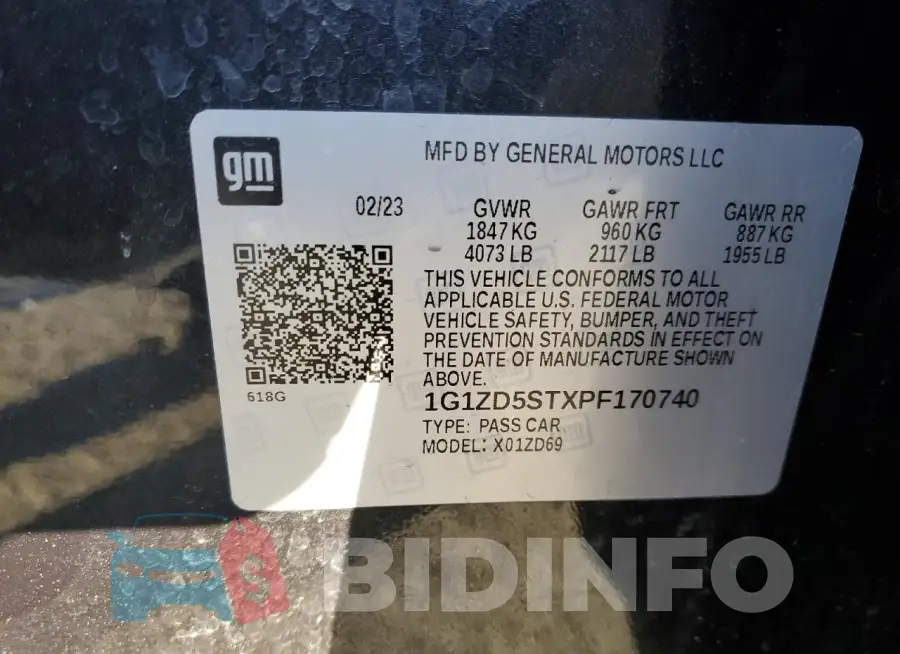 1G1ZD5STXPF170740 Photo# 13