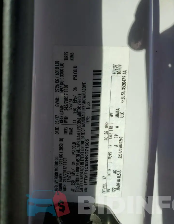 1FTMF1C82HKD71605 Photo# 12