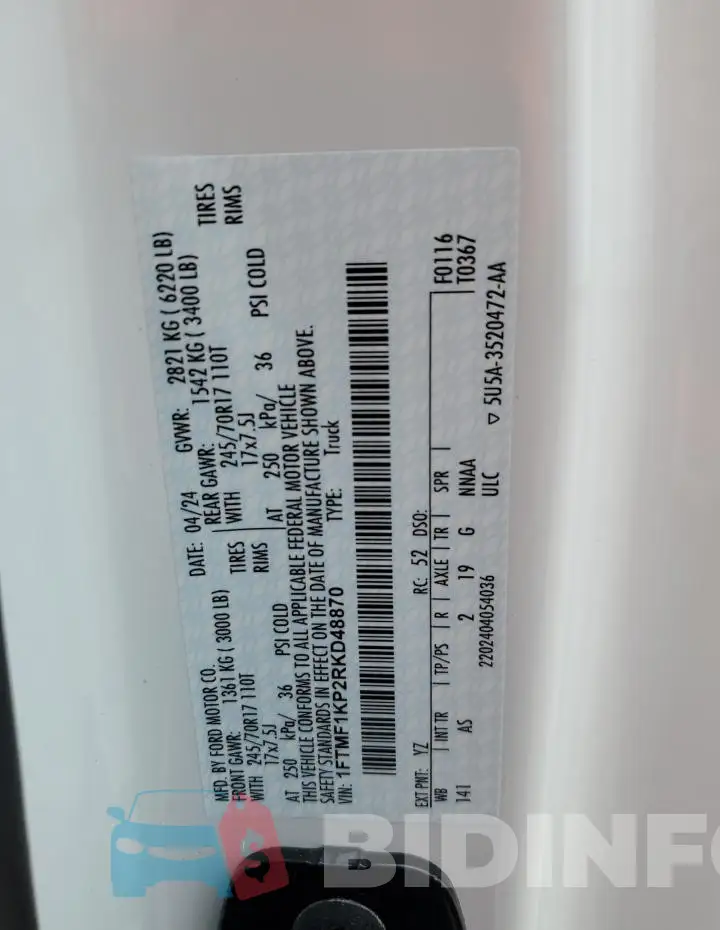 1FTMF1KP2RKD48870 Photo# 13