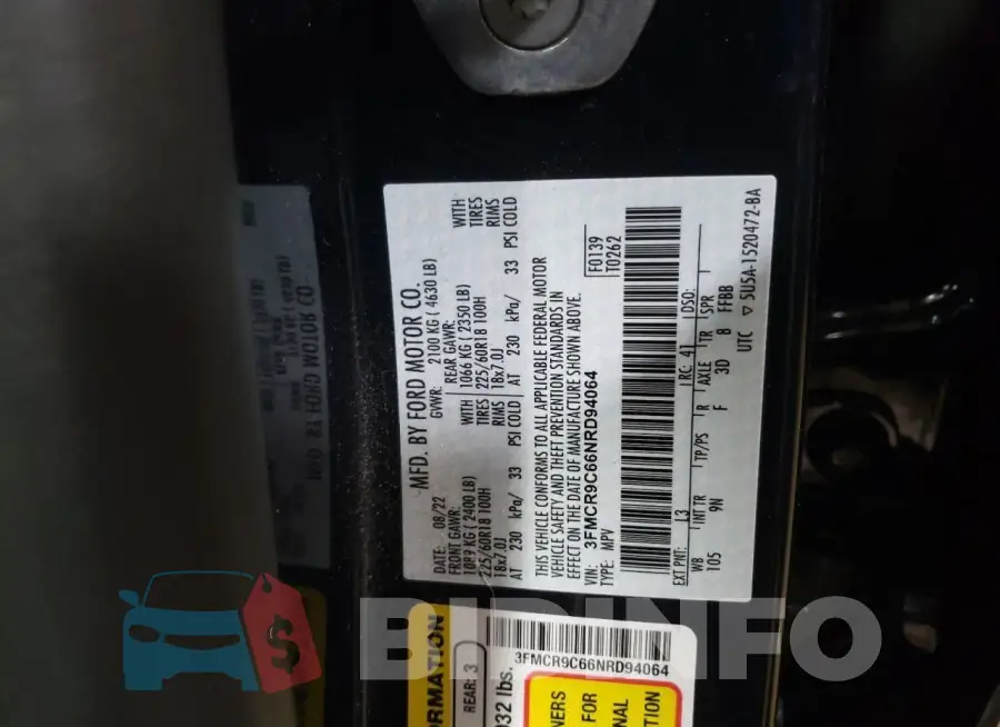 3FMCR9C66NRD94064 Photo# 12