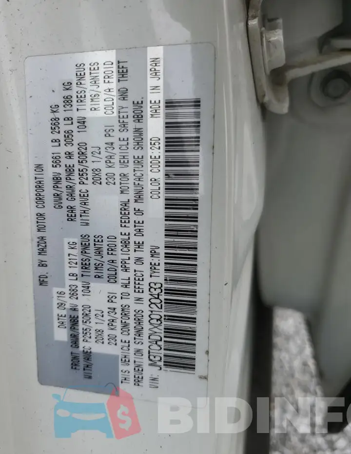 JM3TCADYXG0120433 Photo# 13