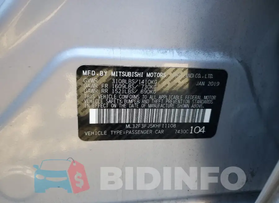 ML32F3FJ5KHF11108 Photo# 12