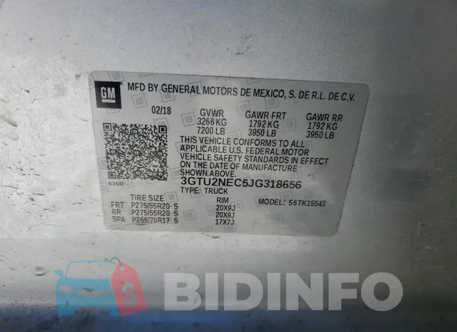 3GTU2NEC5JG318656 Photo# 12