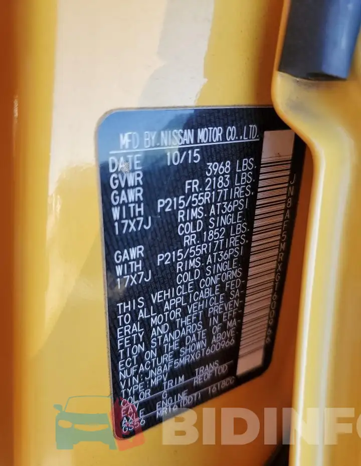 JN8AF5MRXGT600966 Photo# 13