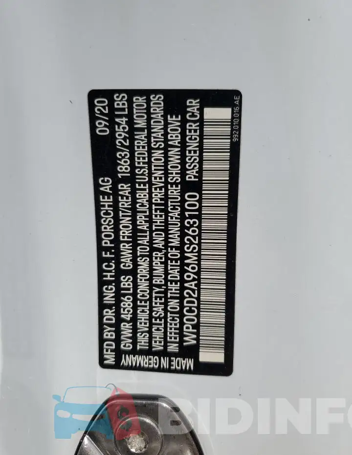 WP0CD2A96MS263100 Photo# 12