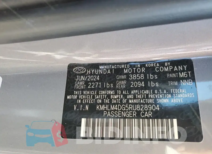 KMHLM4DG5RU828904 Photo# 13