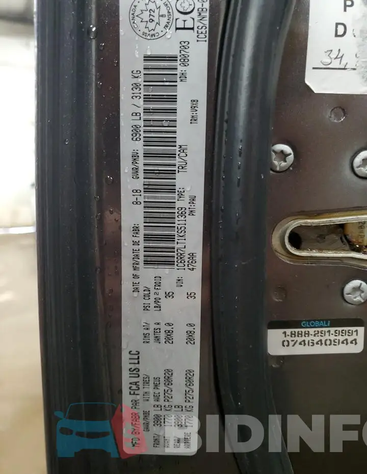 1C6RR7LT1KS511369 Photo# 13