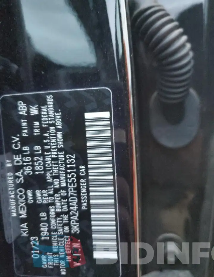3KPA24AD7PE551132 Photo# 12
