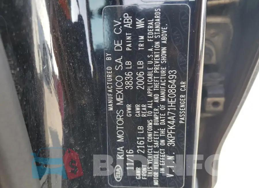 3KPFK4A71HE086493 Photo# 12