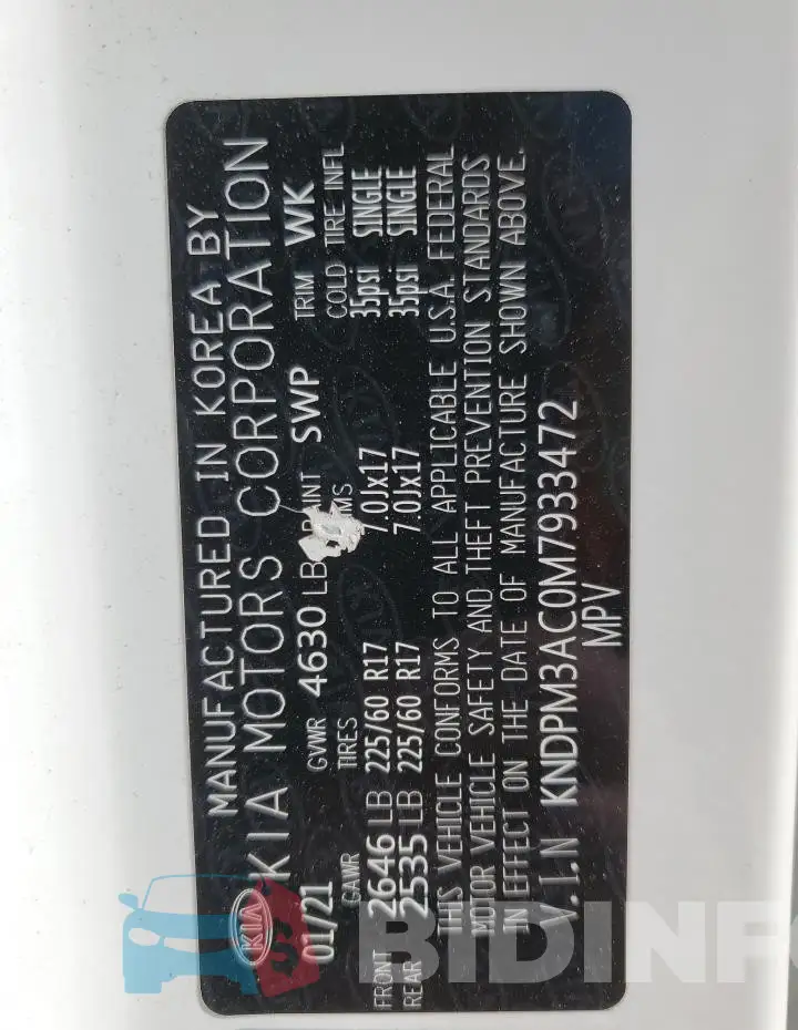 KNDPM3AC0M7933472 Photo# 14